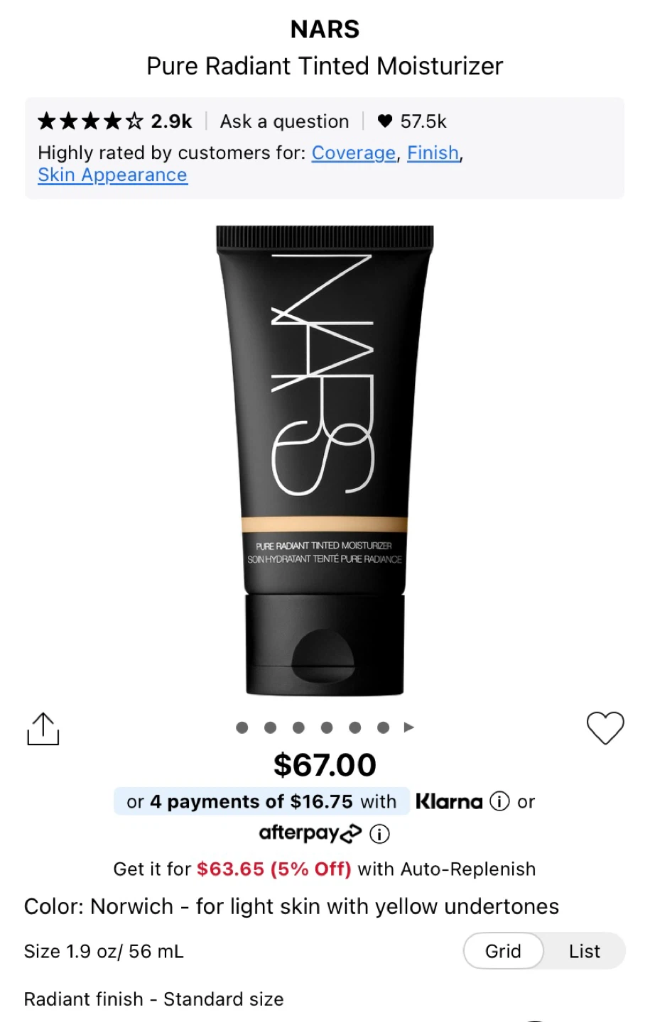 NARS tinted moisturizer - photo 3