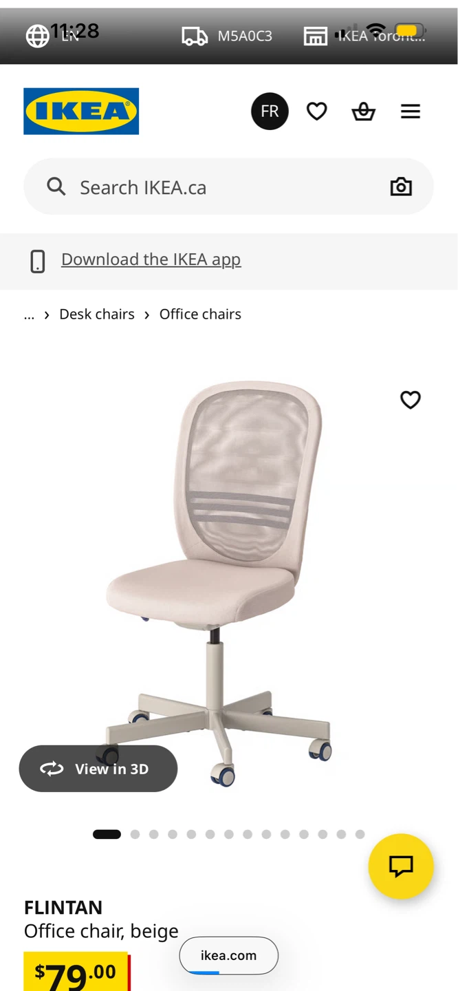IKEA FLINTAN Office Chair, Beige - photo 4