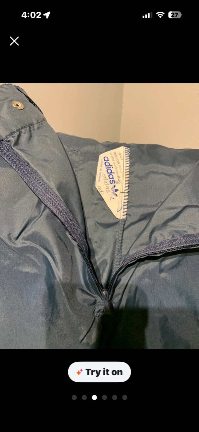🧡 Adidas Track Pants Navy Blue Size L