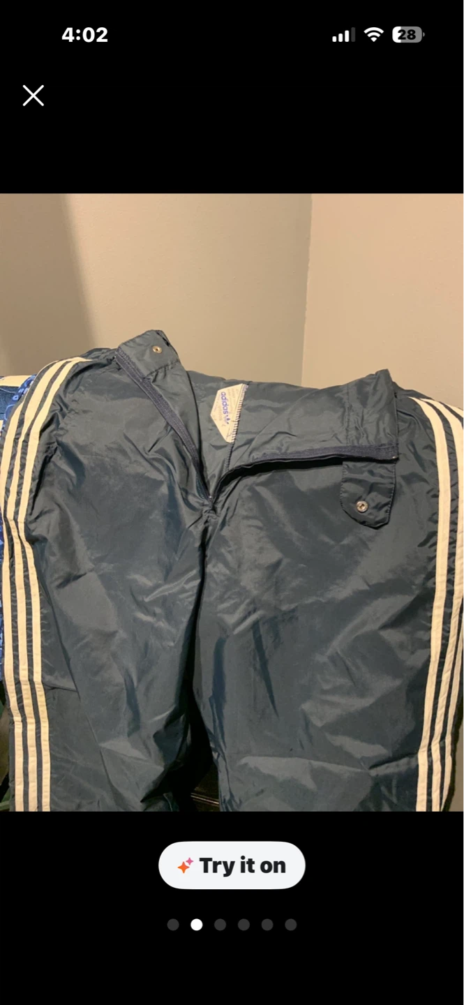 🧡 Adidas Track Pants Navy Blue Size L - photo 3