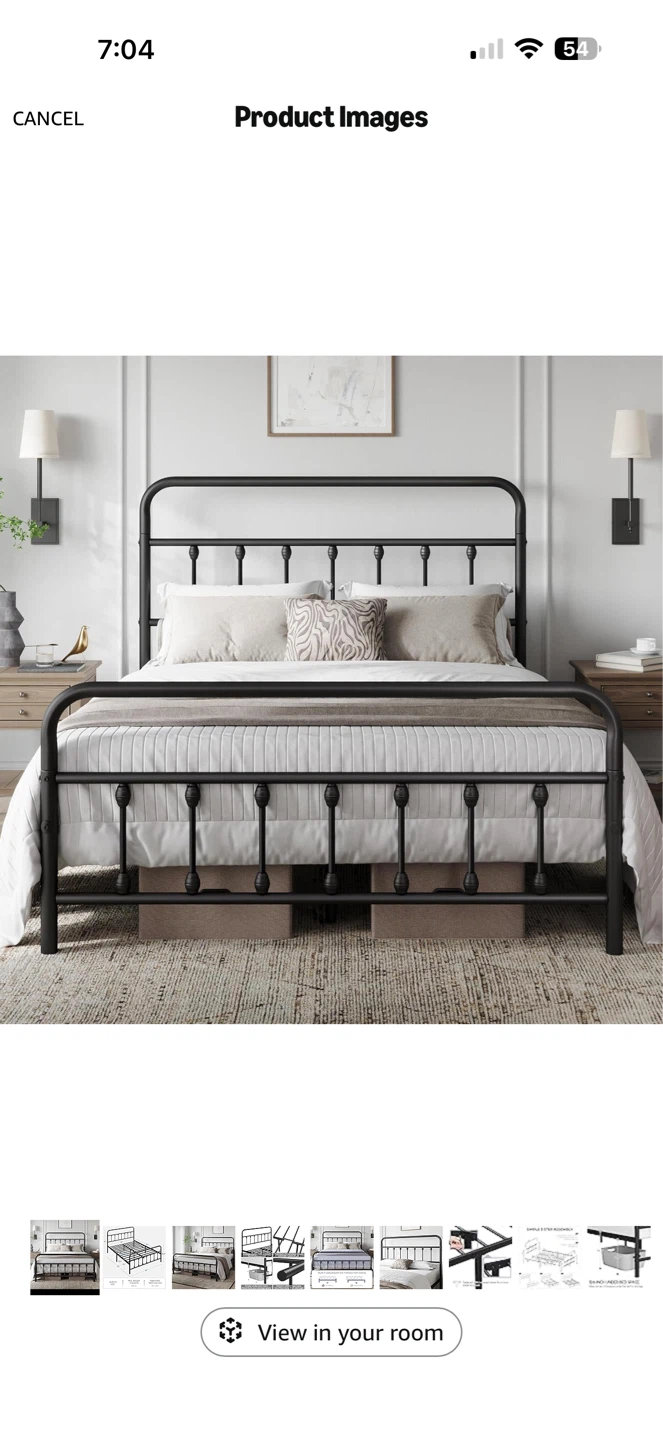 Queen Size Metal Bed Frame