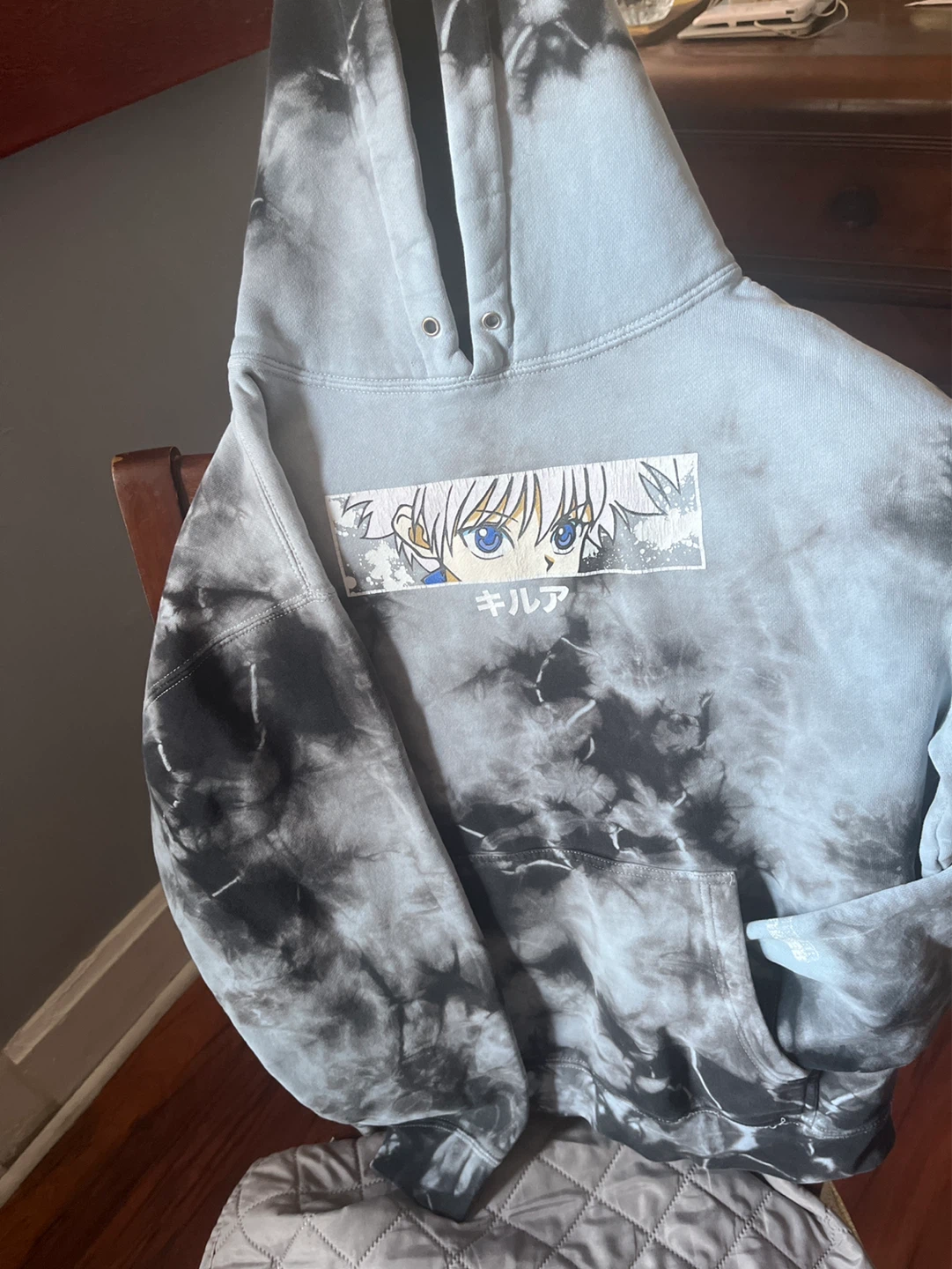 Killua Anime Tie-Dye Hoodie