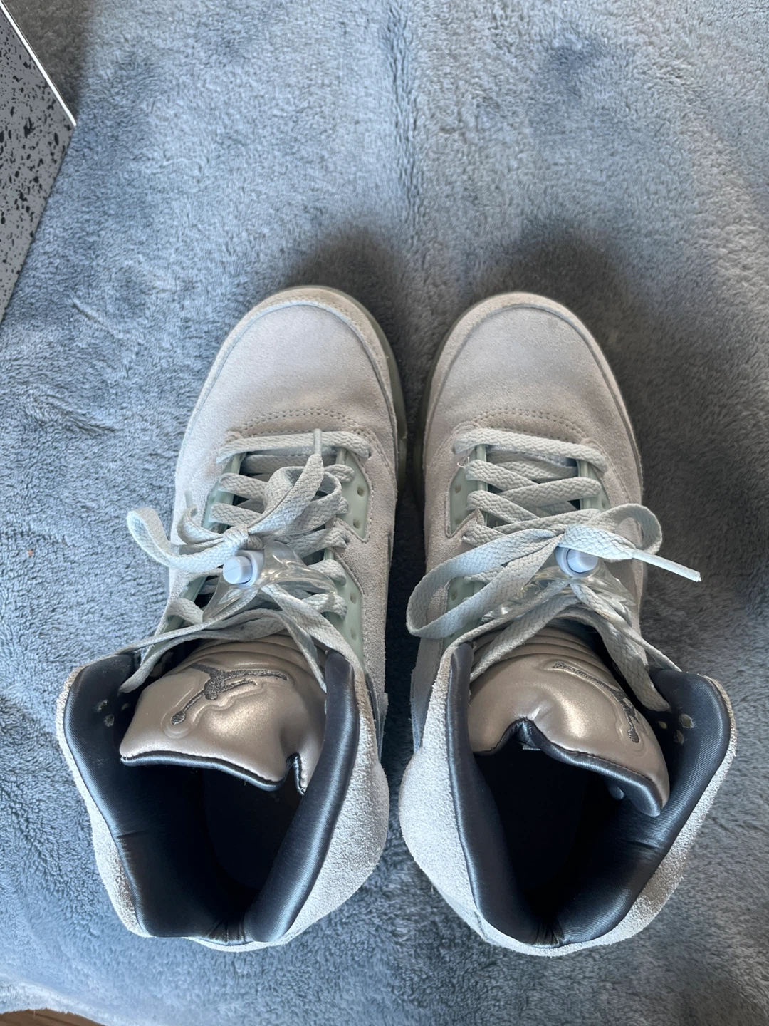 Women's Air Jordan 5 Retro Ice/Blue Graphite Sneakers - Size 7 - photo 5