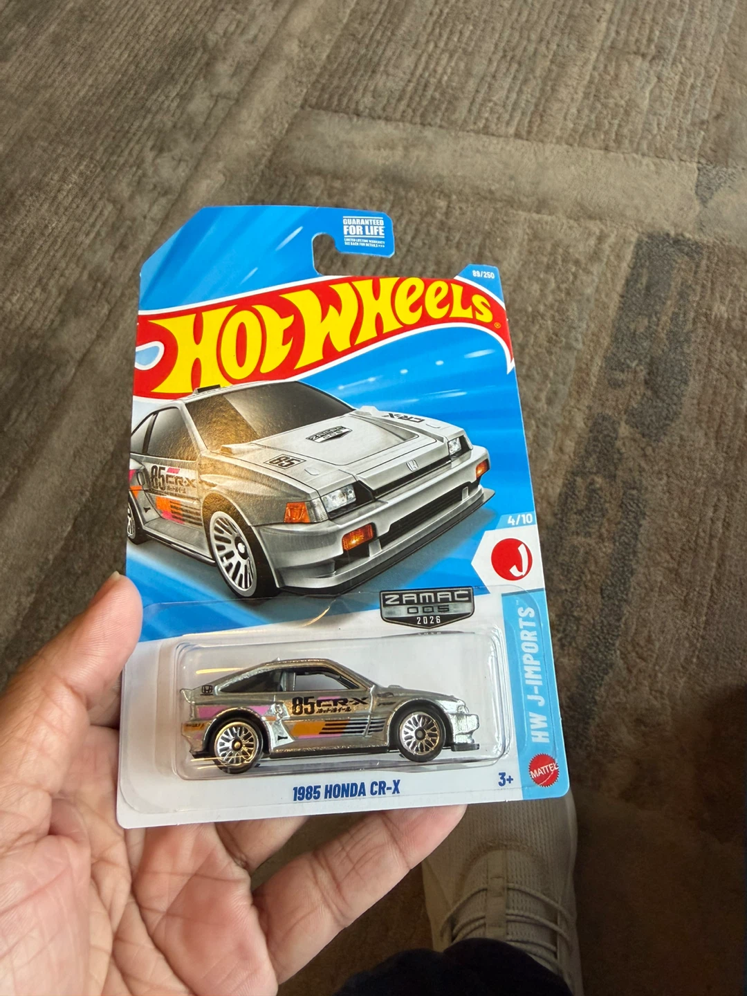 Hot Wheels 1985 Honda CR-X Zamac