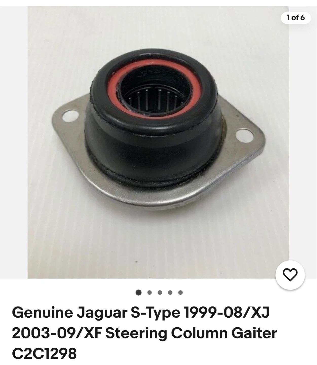 Jaguar S-Type XJ Steering Column Gaiter C2C1298