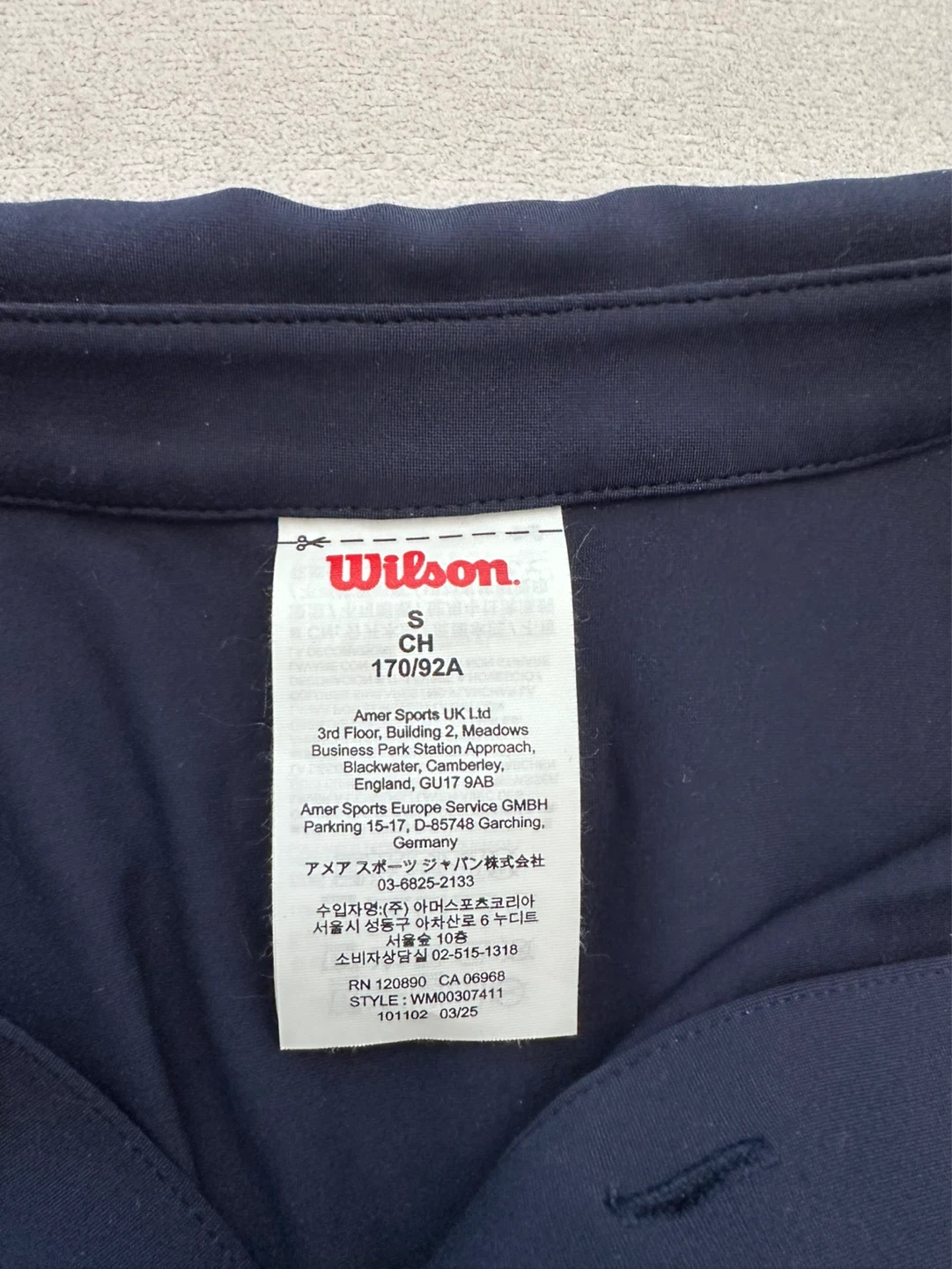 Wilson League Navy Blue Polo Shirt - photo 3