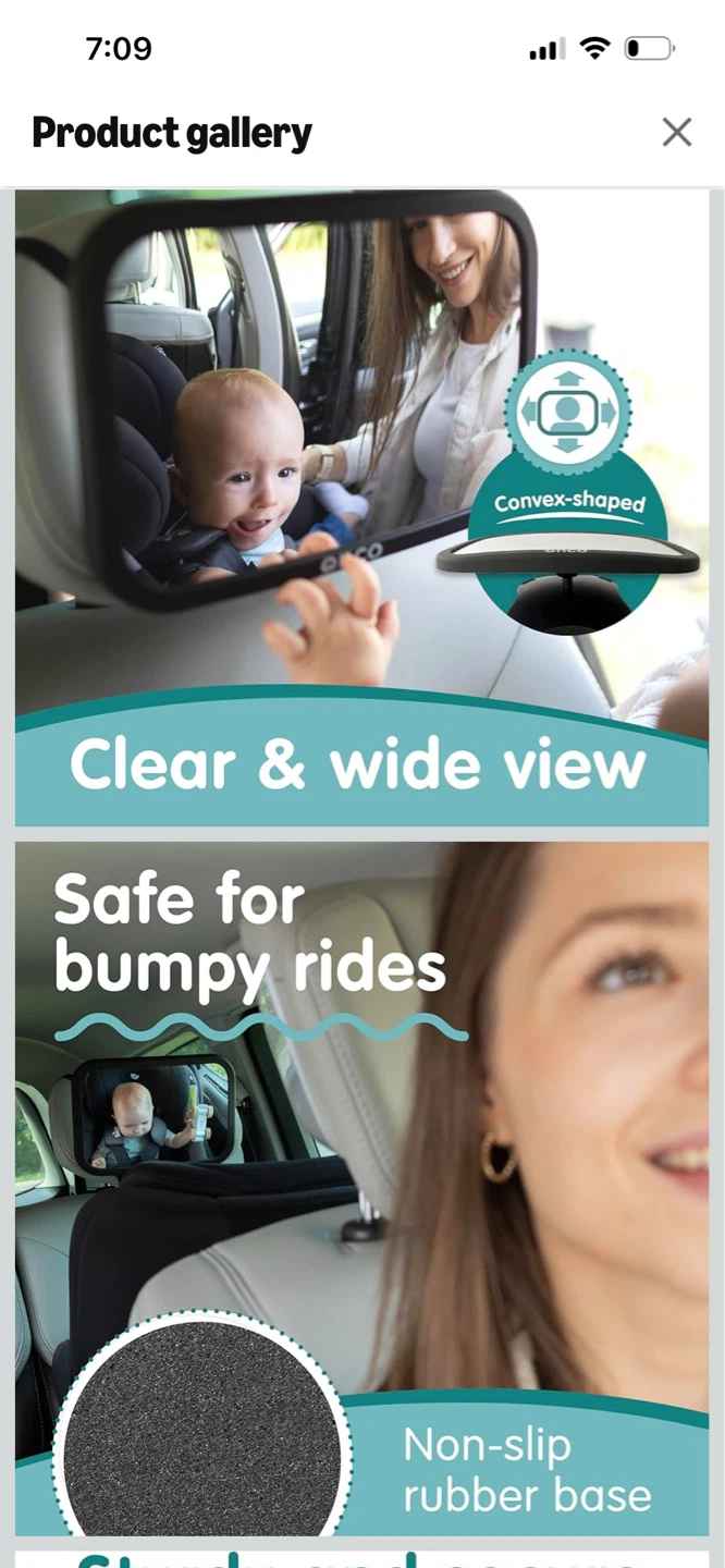 New-Onco Black Baby Car Mirror! - photo 3
