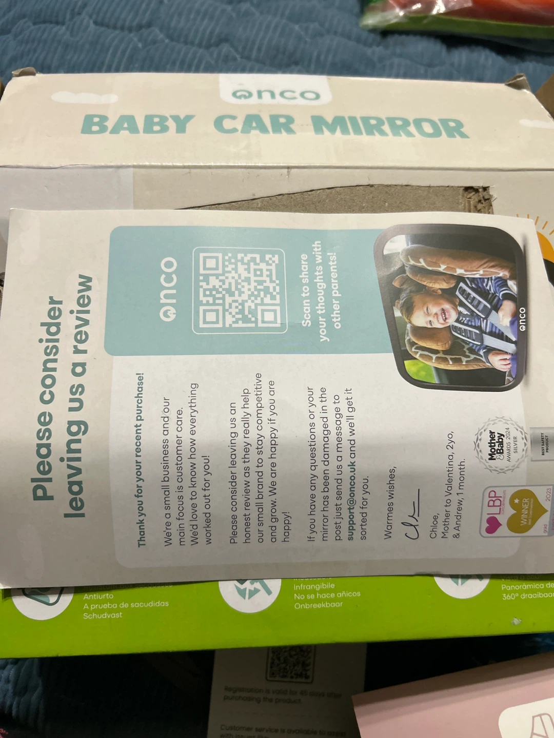 New-Onco Black Baby Car Mirror! - photo 4