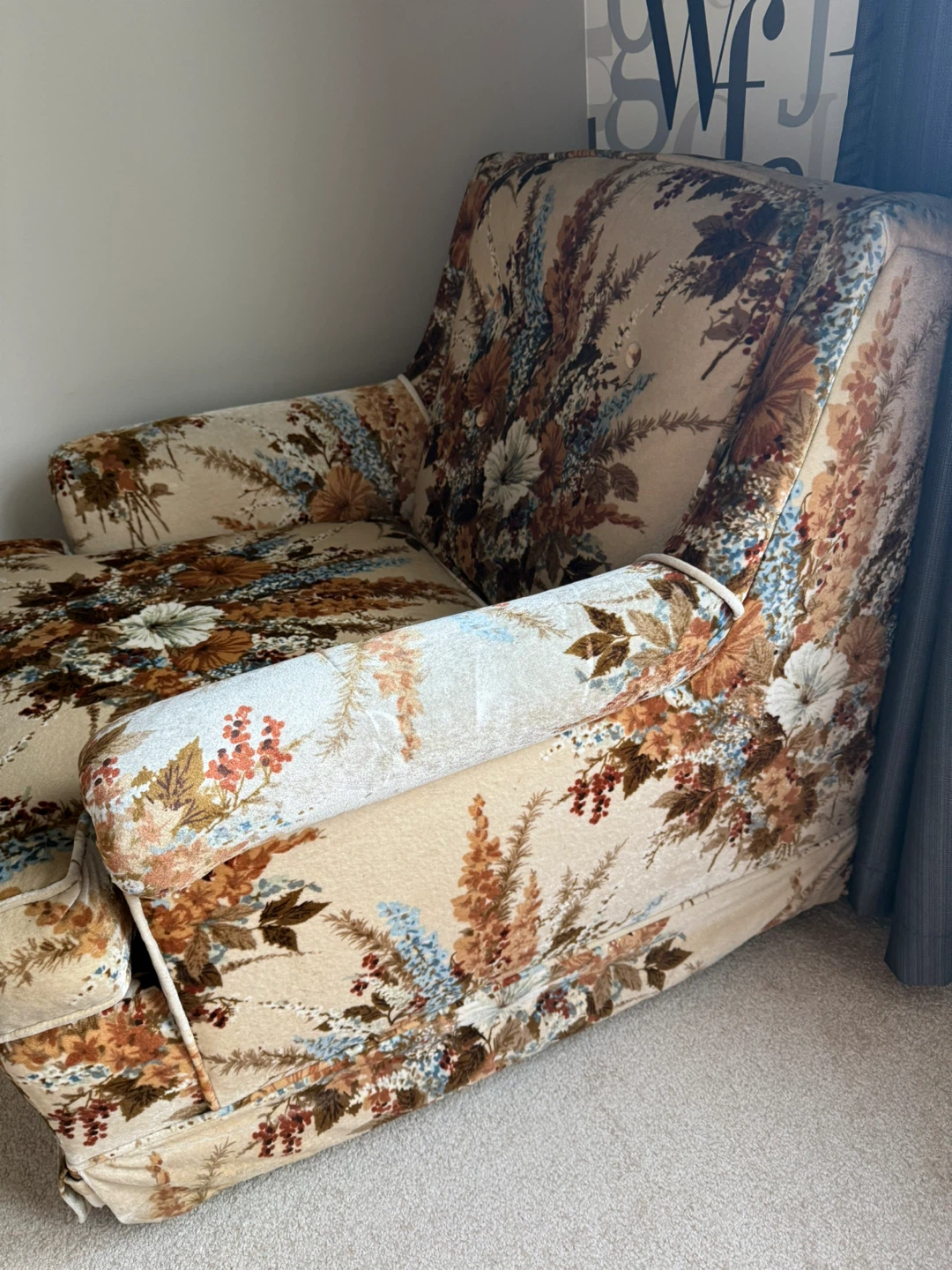 Floral Wingback Armchair - photo 2
