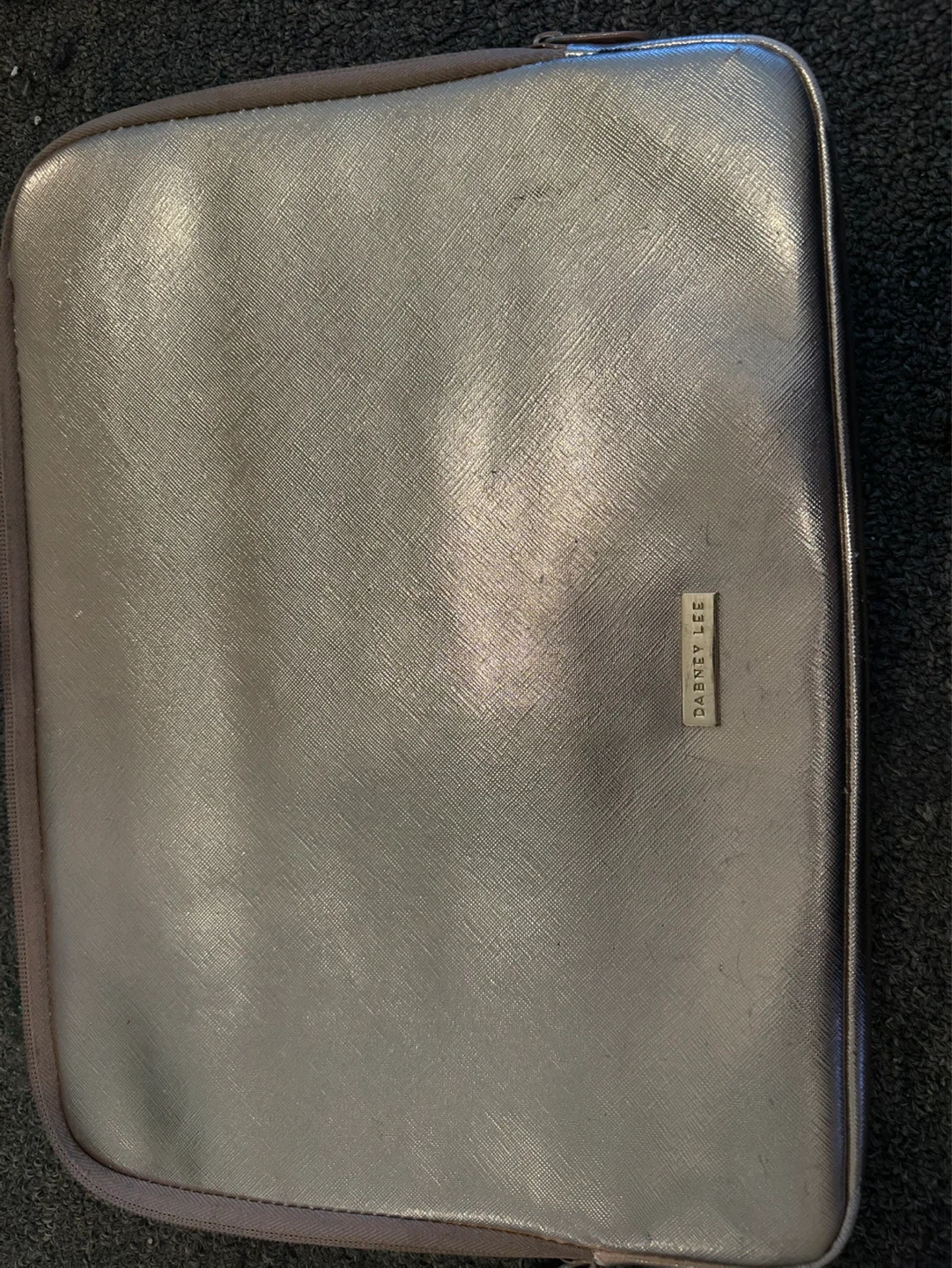Gold colored laptop case