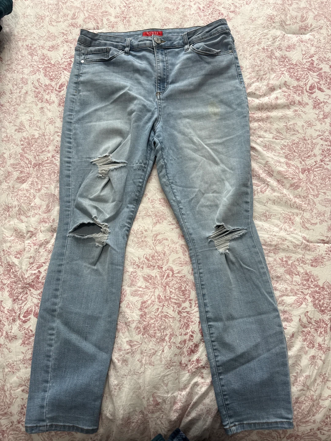 Guess Blue Denim Jeans - Ripped Style - photo 2