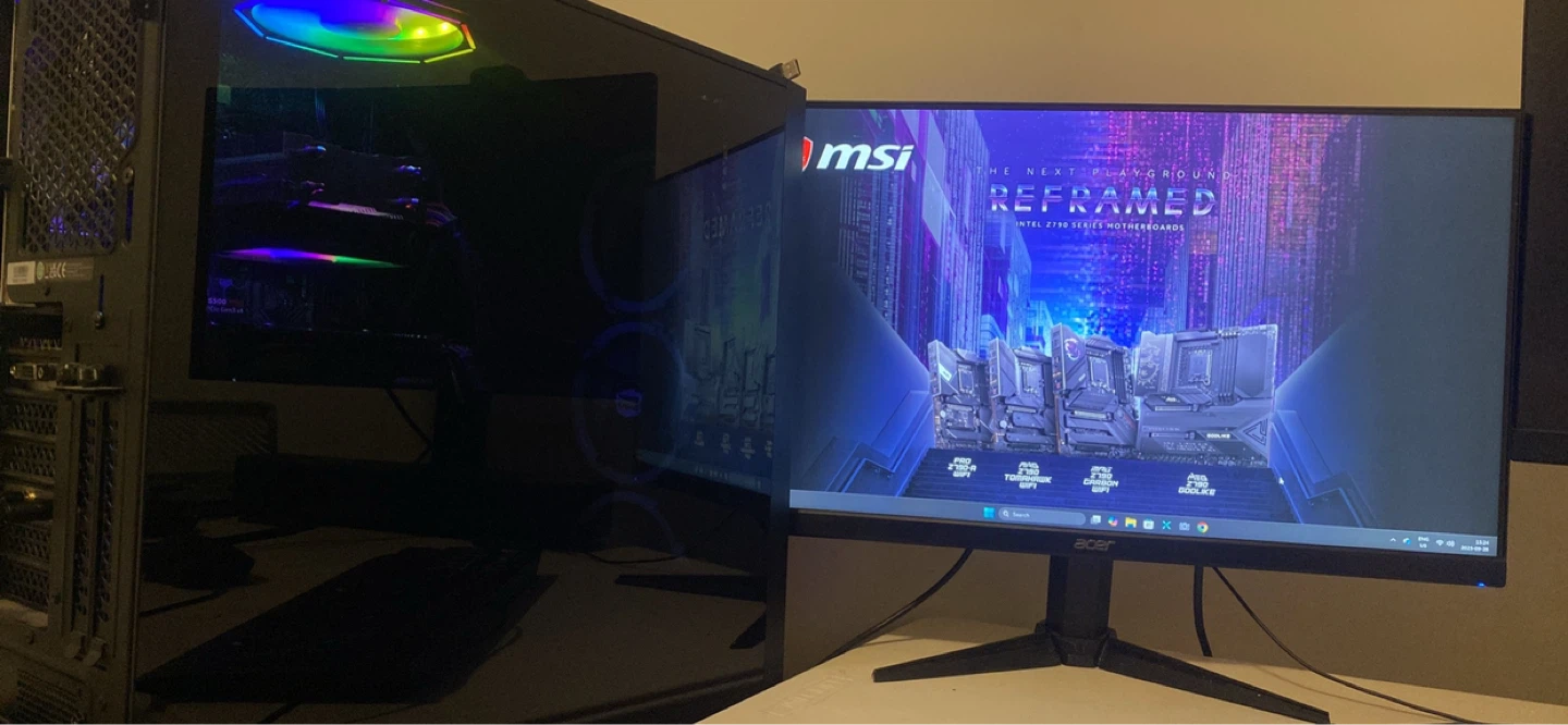 Gaming PC with Intel i5 12400F Gen,16GB RAM