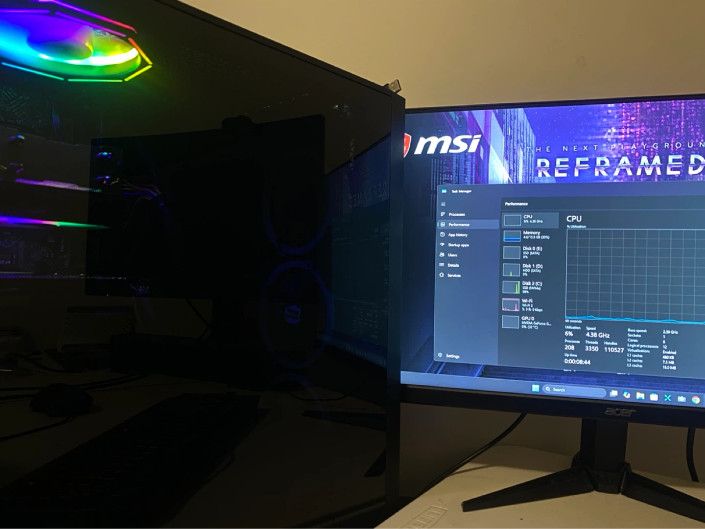 Gaming PC with Intel i5 12400F Gen,16GB RAM - photo 2