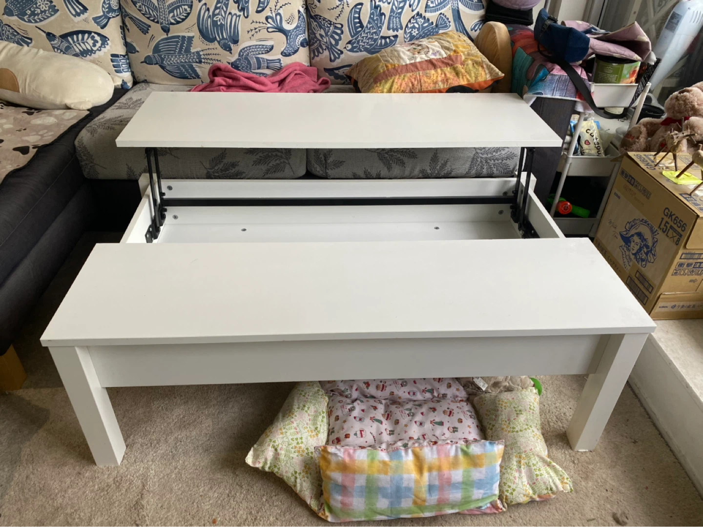 Lift-Top Coffee Table with Storage - photo 2