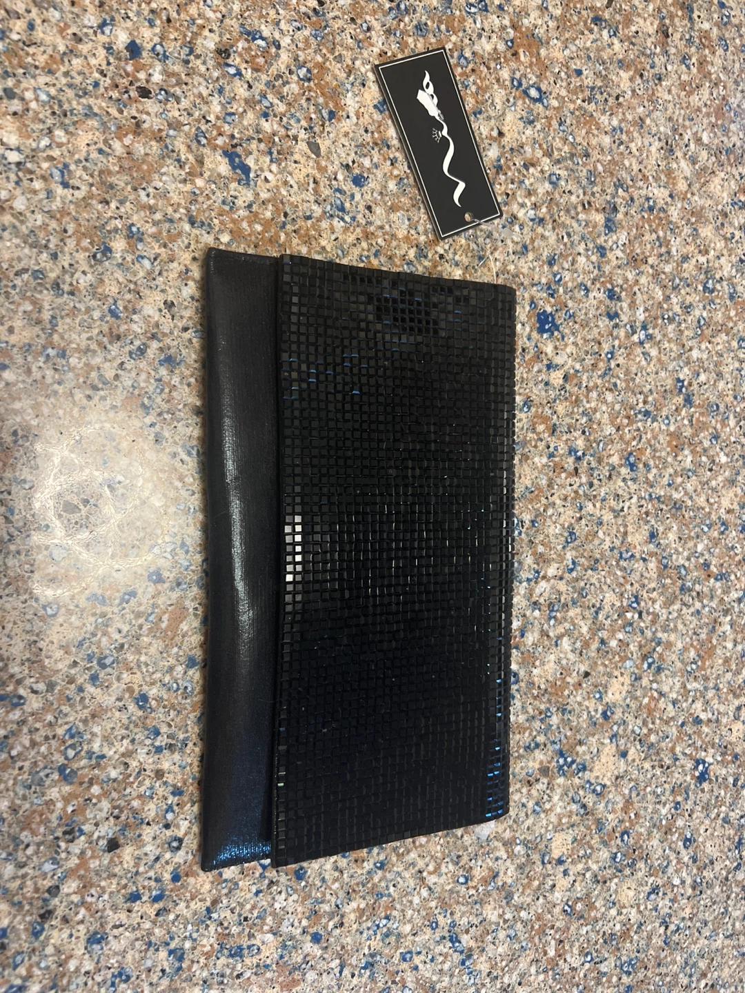 Nina Black Clutch Evening Handbag with Chain Strap