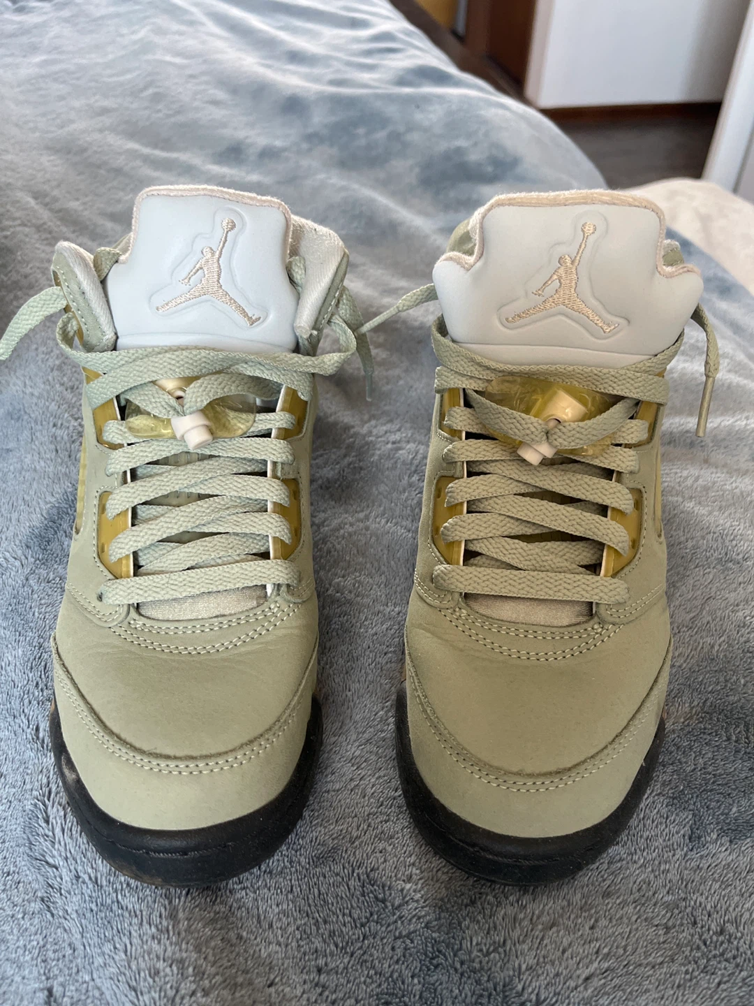 Air Jordan 5 Retro GS "Jade Horizon Desert Sand" - photo 3
