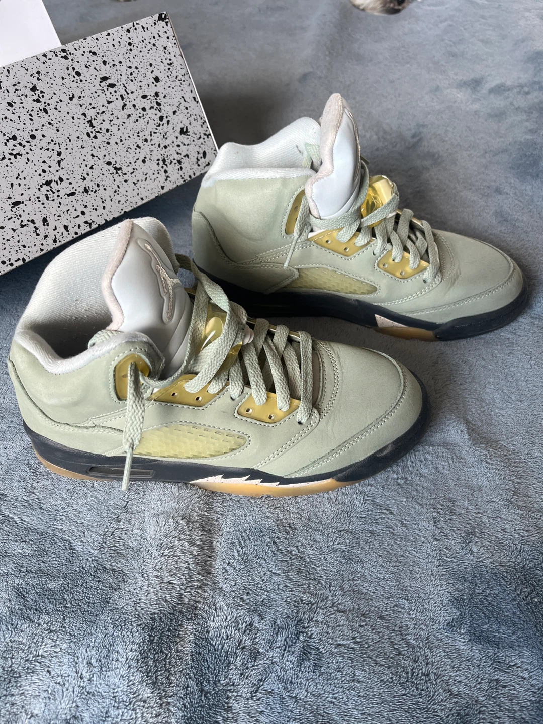Air Jordan 5 Retro GS "Jade Horizon Desert Sand" - photo 5