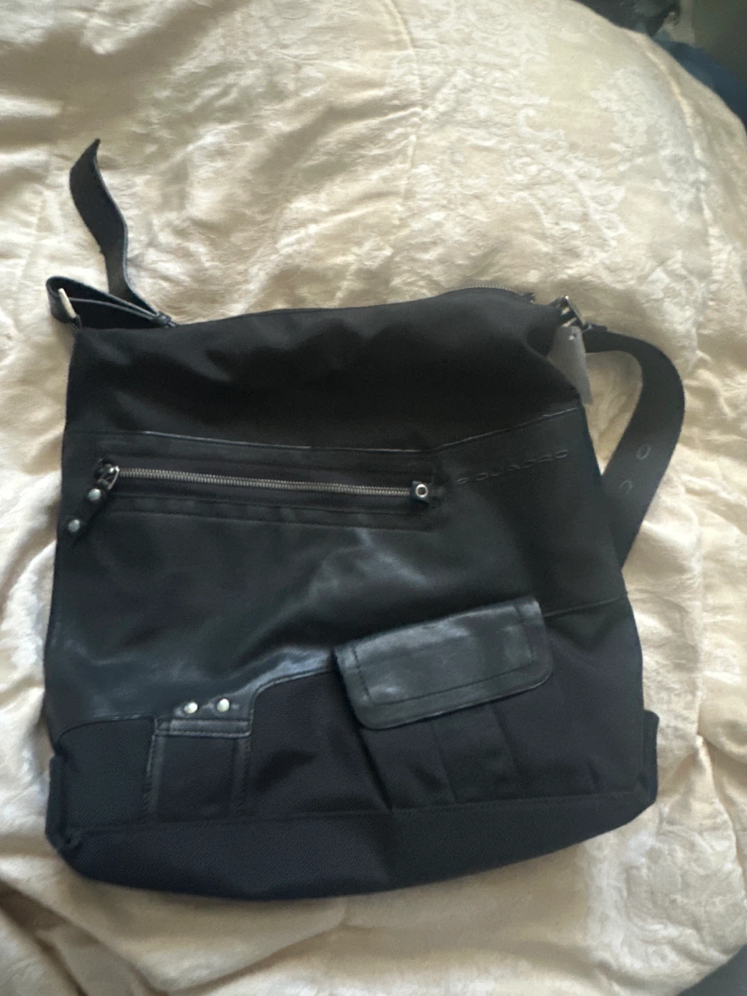 Piquadro Black Messenger Bag