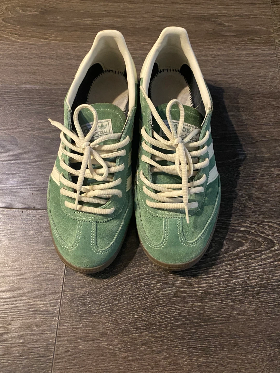 Adidas Spezial Green Suede Sneakers