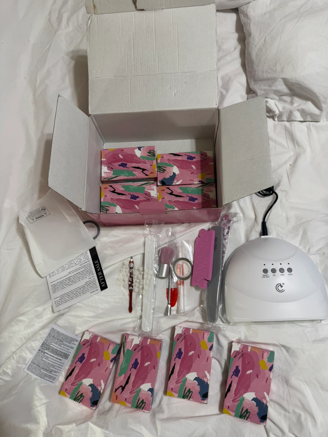 Peacecolor Nail Gel Polish Kit with UV/LED Lamp