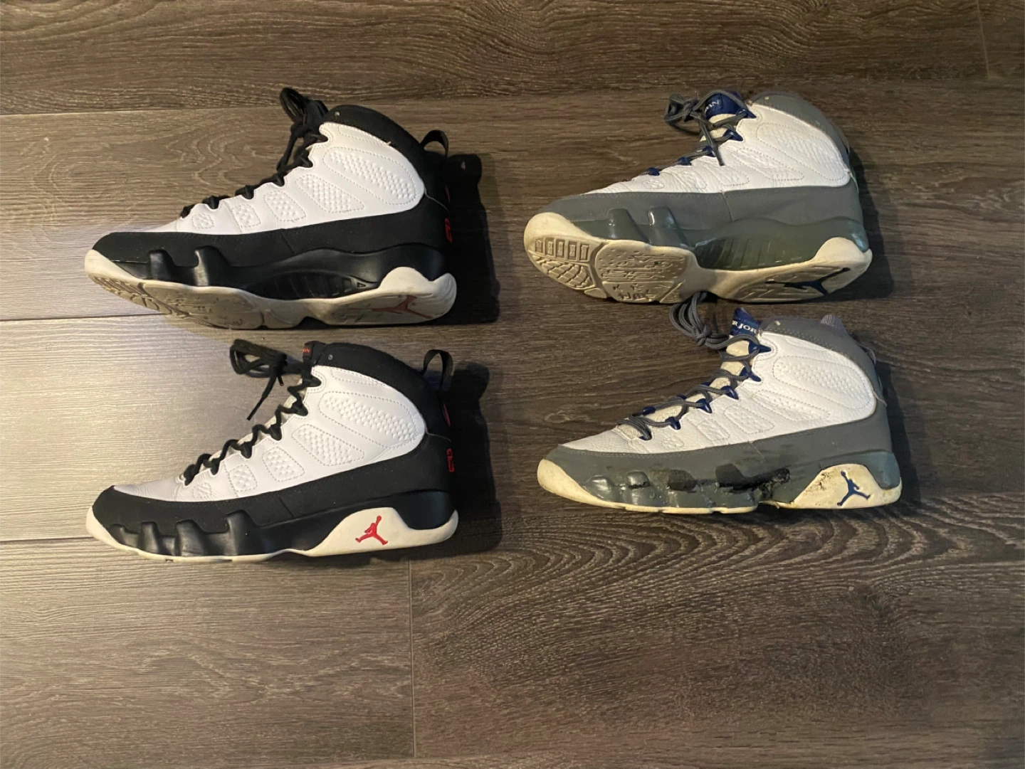 Air Jordan 9 Sneakers (Pair of 2) Both Sz 8M - photo 2