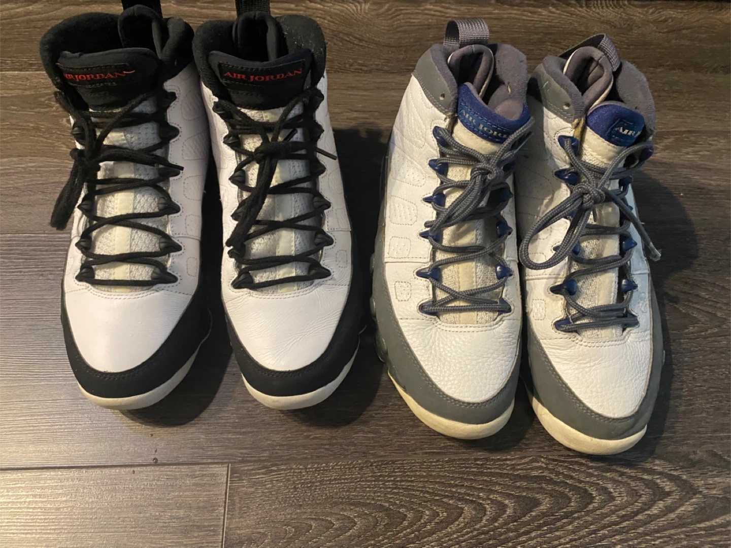 Air Jordan 9 Sneakers (Pair of 2) Both Sz 8M