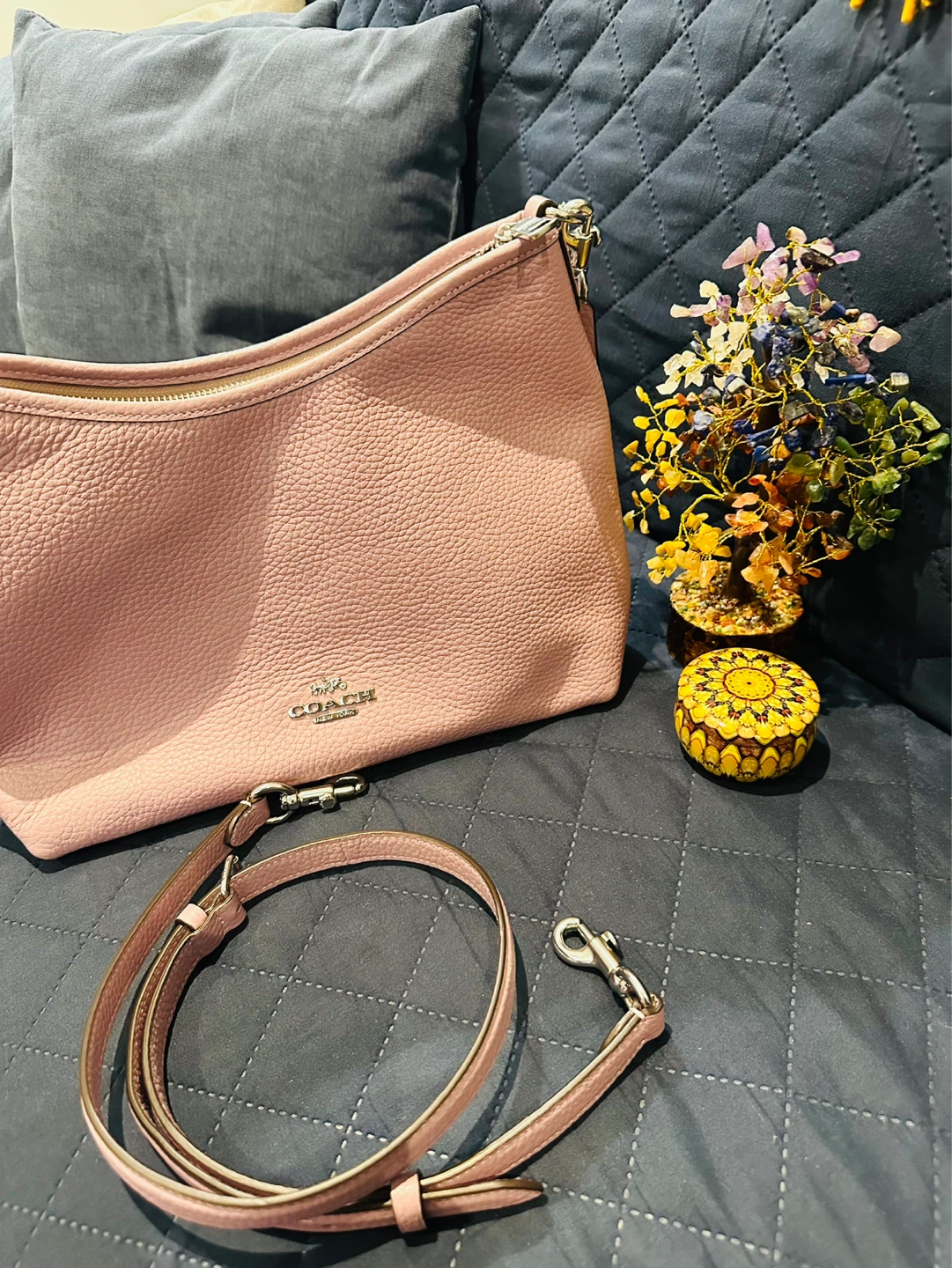 Coach Laurel Shoulder Bag - Gold/Carnation Pink - photo 3