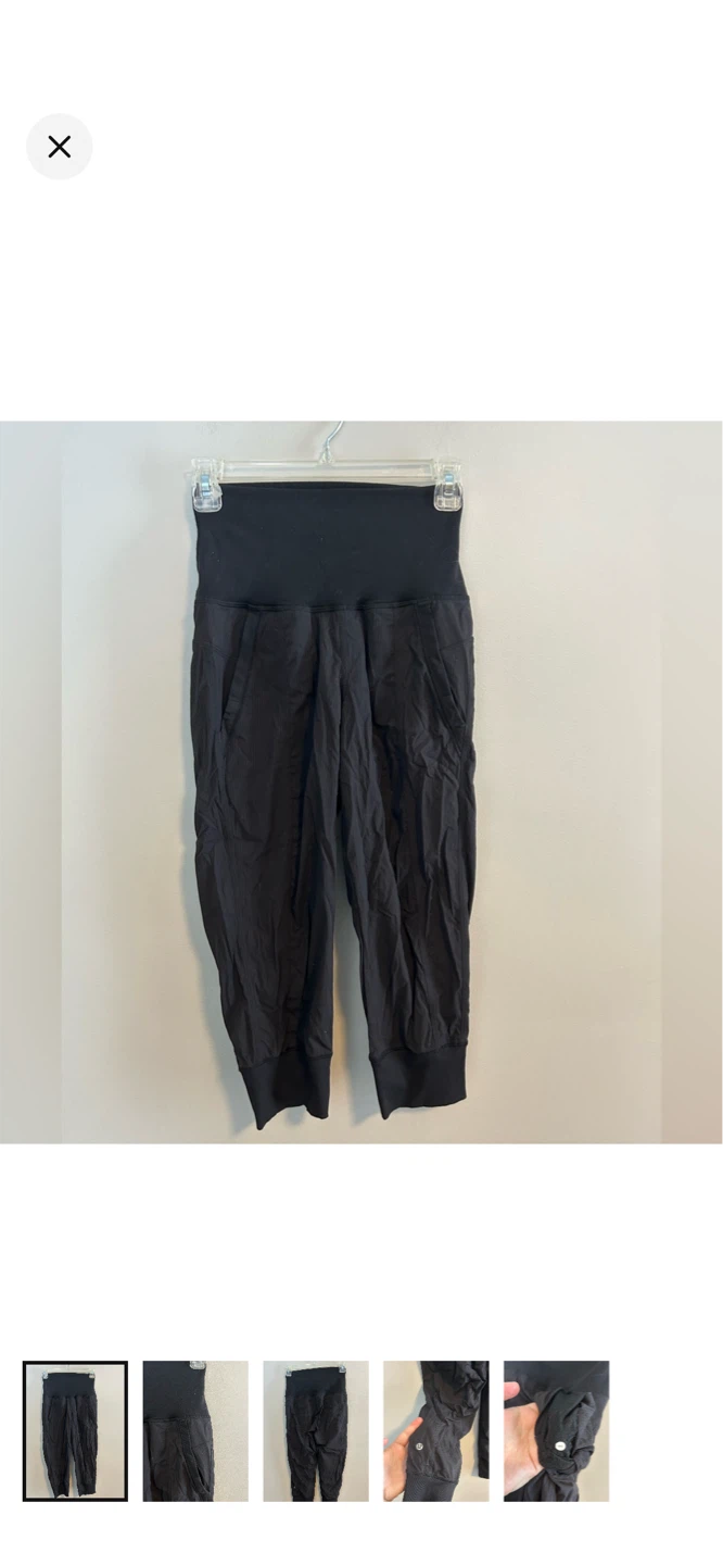 Lululemon Black Jogger Pants Size 2