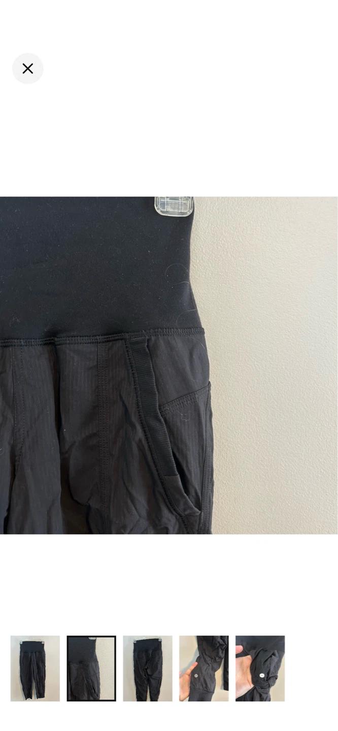 Lululemon Black Jogger Pants Size 2 - photo 2