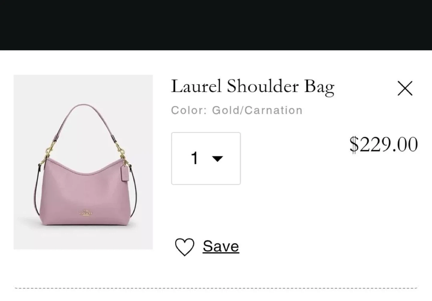 Coach Laurel Shoulder Bag - Gold/Carnation Pink - photo 5