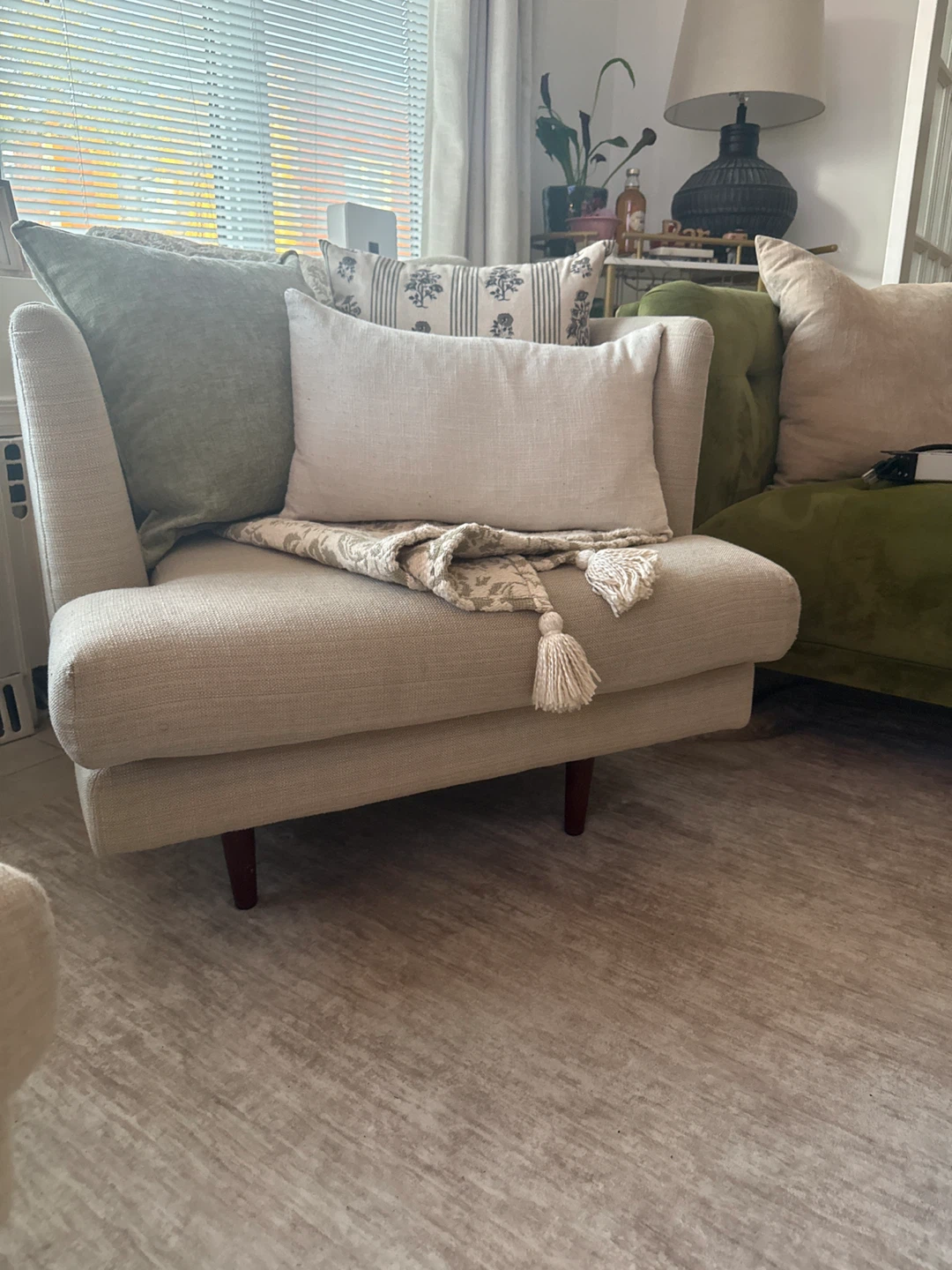 2 Cream Armchair