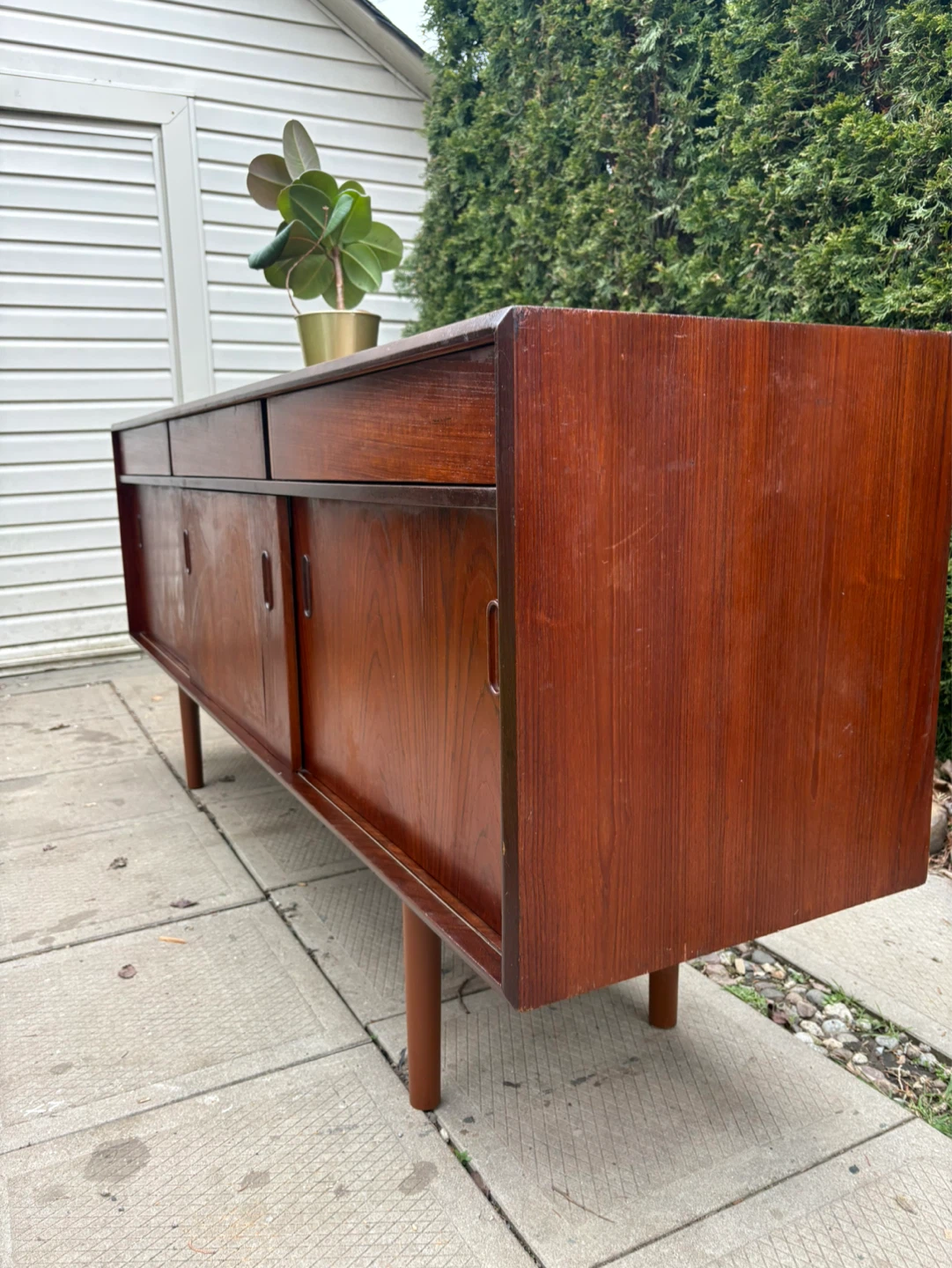 MCM Teak Credenza - photo 3