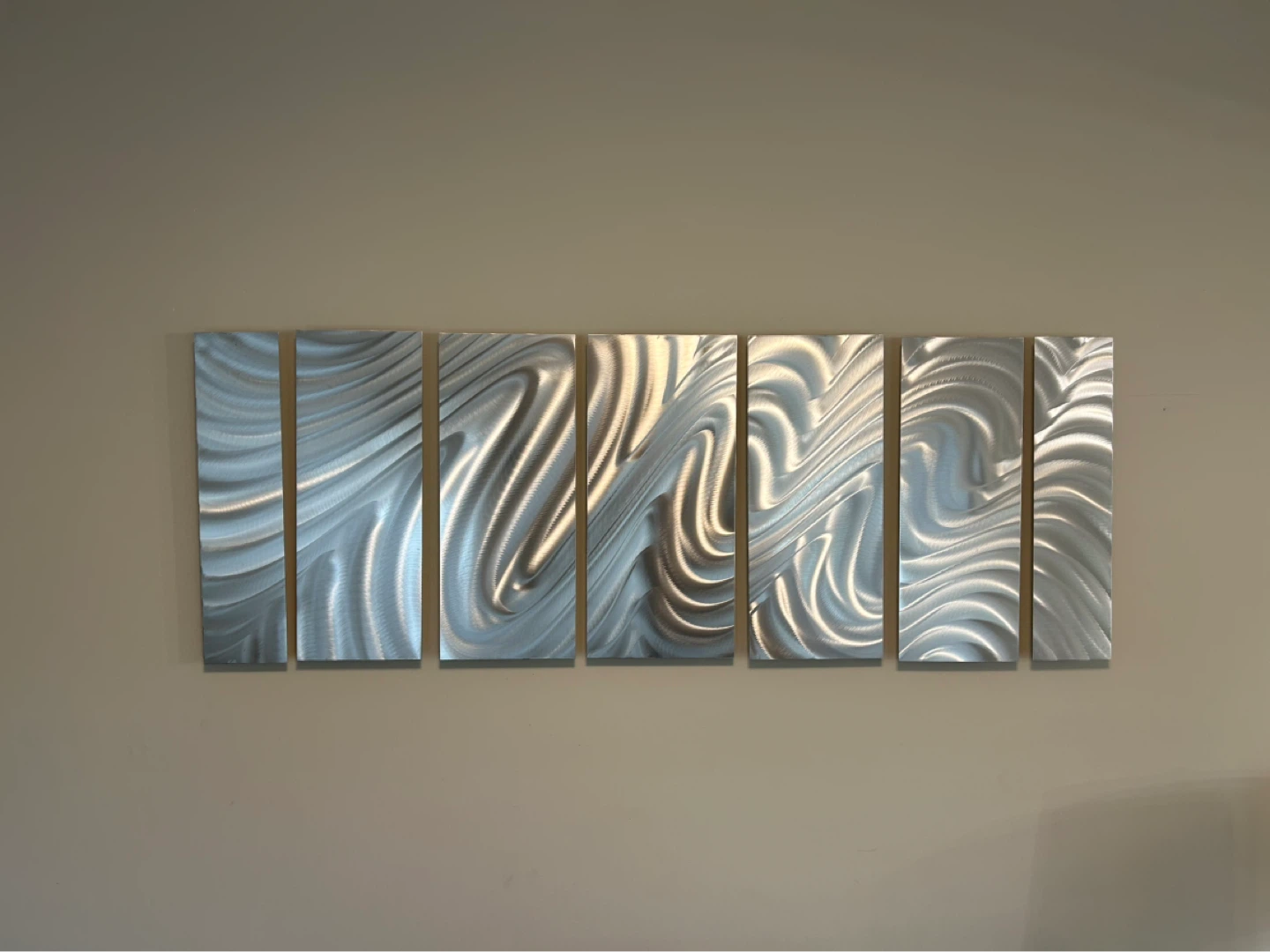 Set of 7 Metal Wall Art Panels