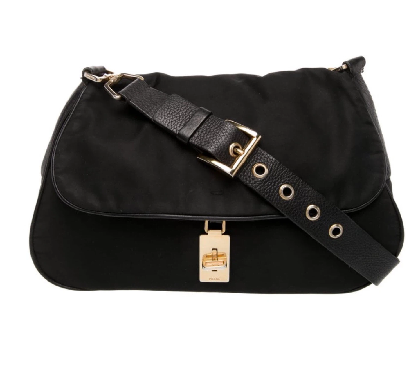 Prada Black Nylon Shoulder Bag
