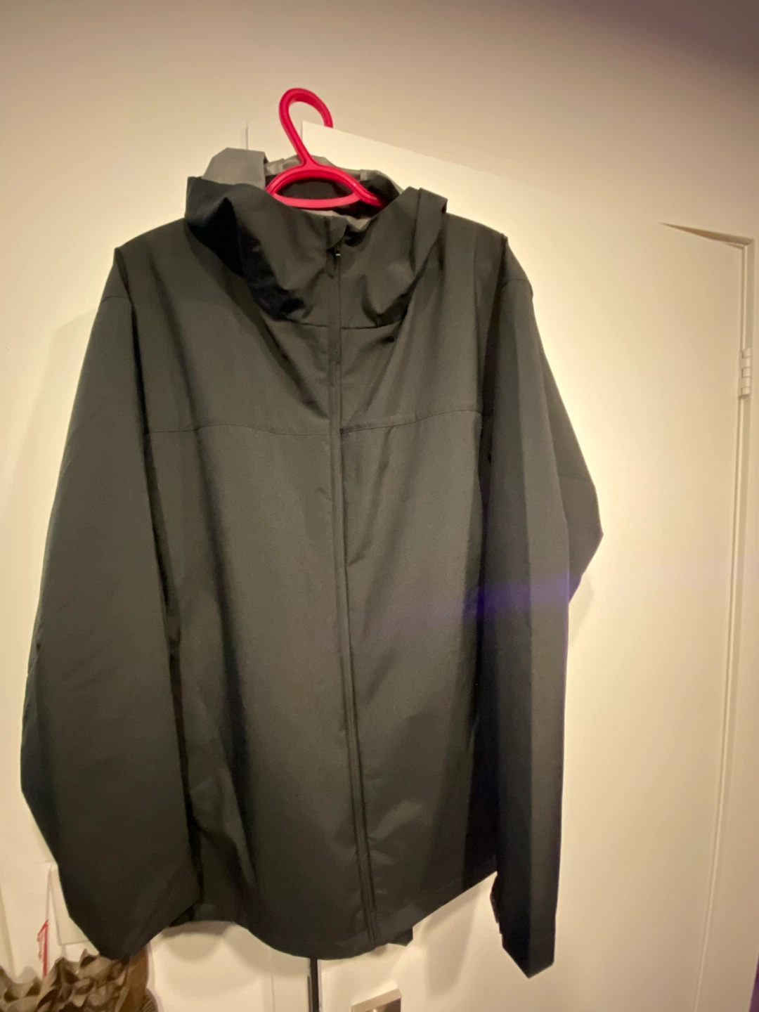 Black Muji Hooded Rain Jacket - photo 3