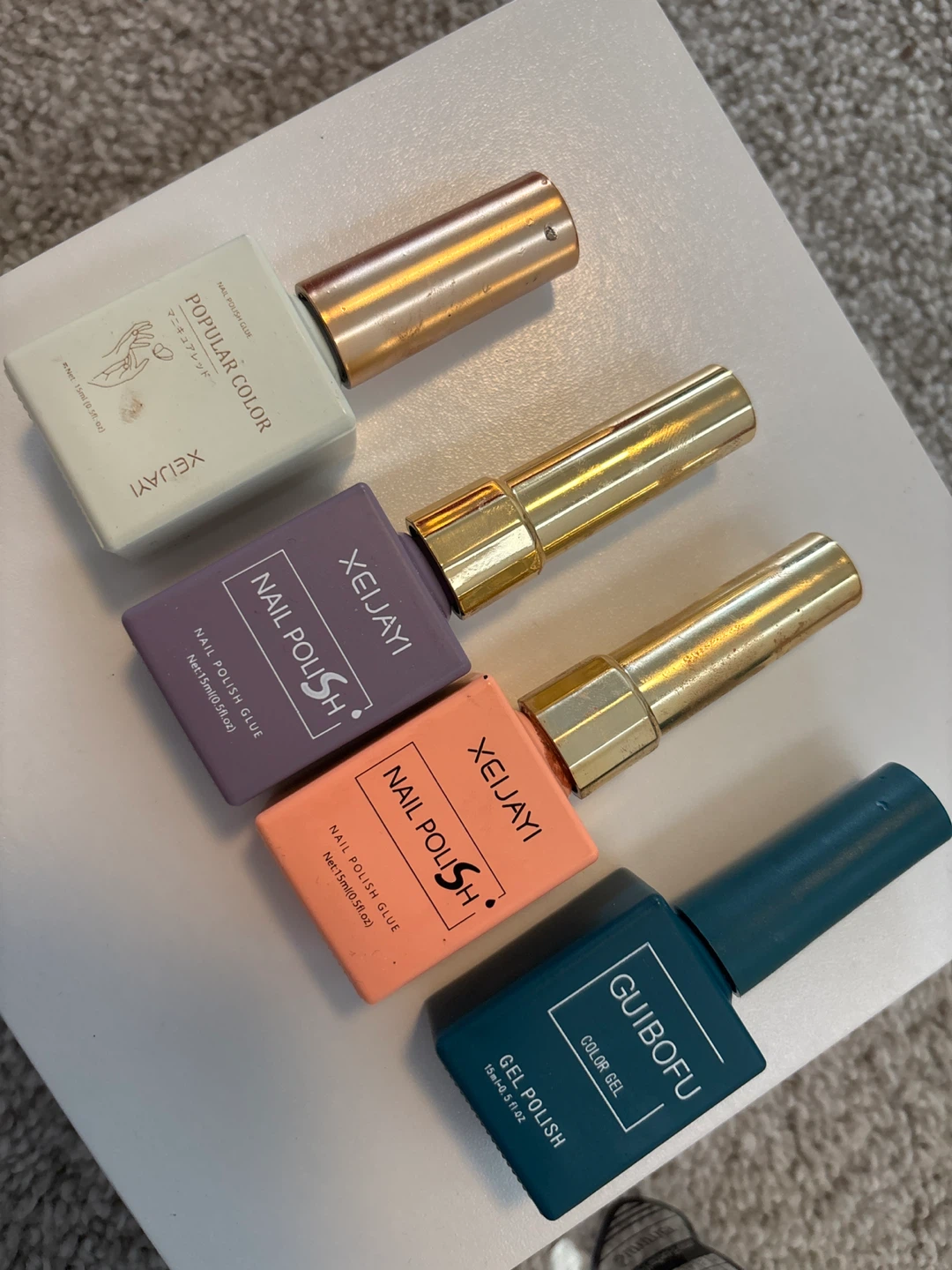 1 for $1. Assorted Gel Nail Polish Lot (XEIJAYI, GUIBOFU)