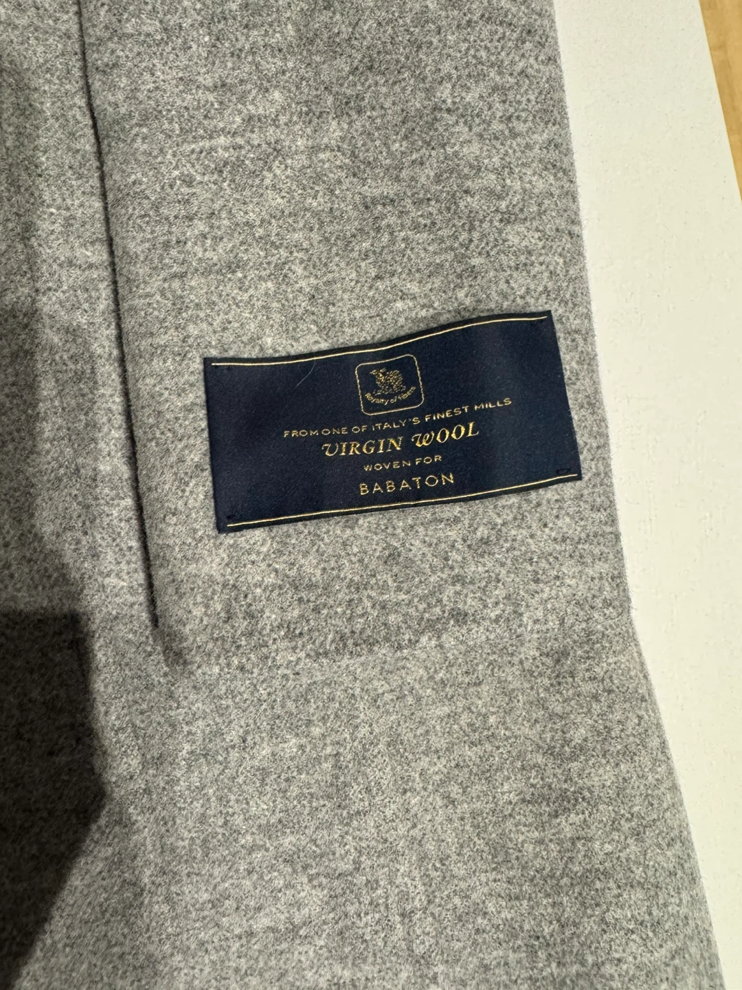 Babaton Grey Virgin Wool Coat - Size XS - photo 2