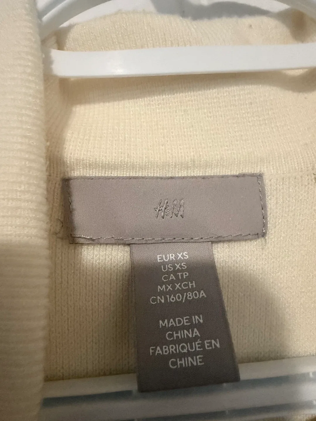 H&M Cream Double-Breasted Jacket - photo 2