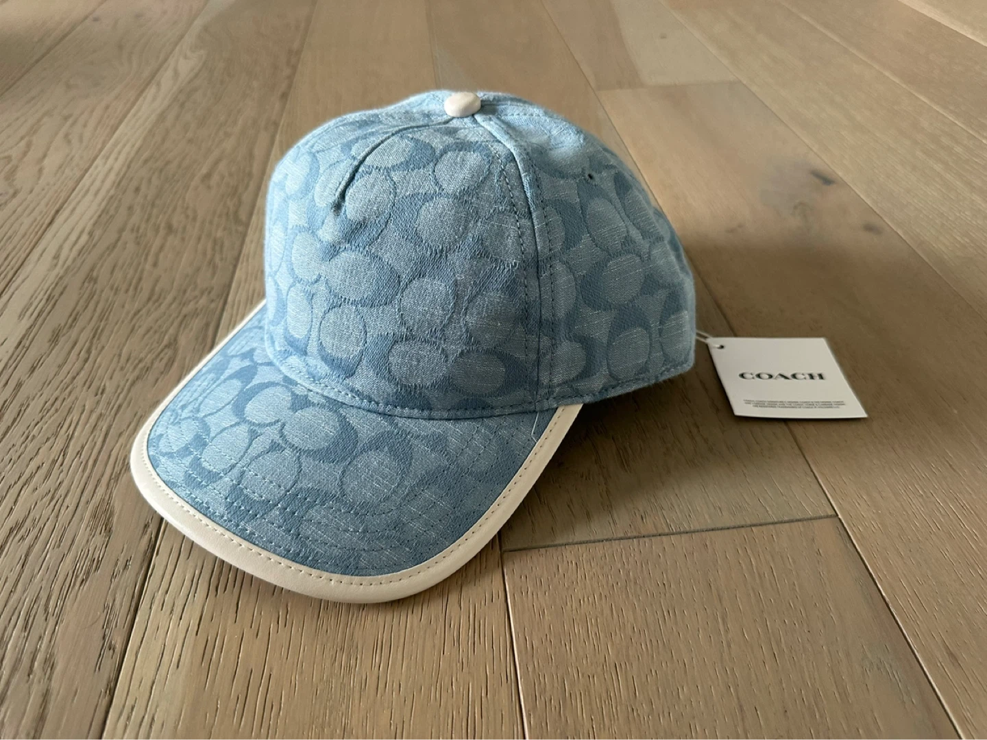 New COACH denim hat