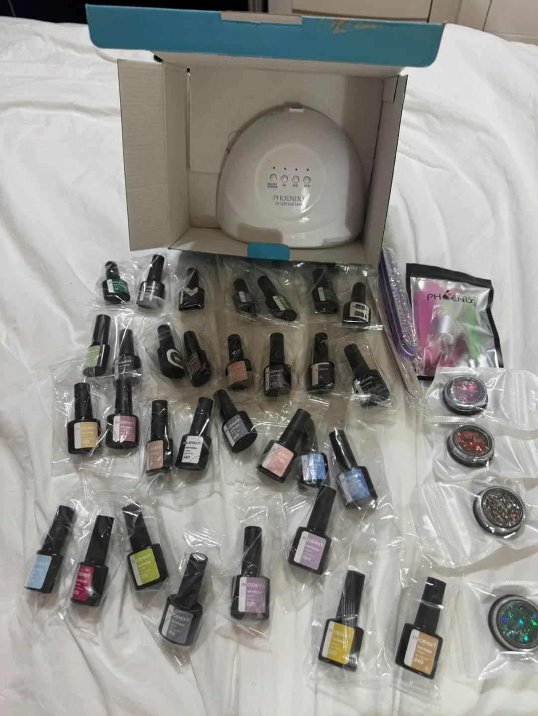 Phoenix Gel Nail Polish Kit with UV Lamp