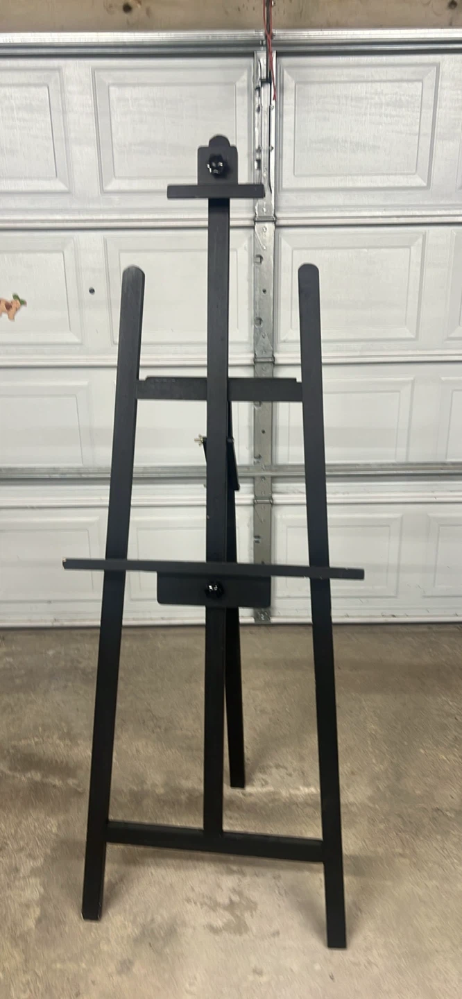 Black Wooden Art Easel