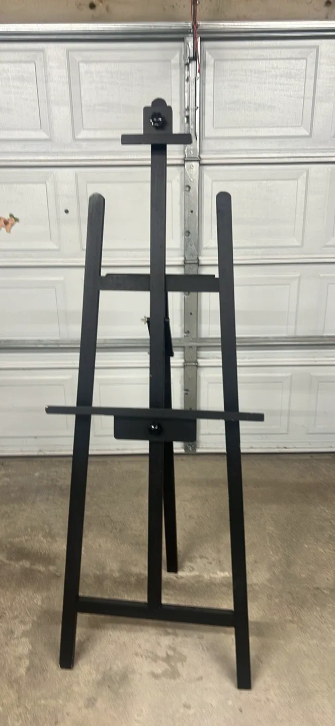 Black Wooden Art Easel