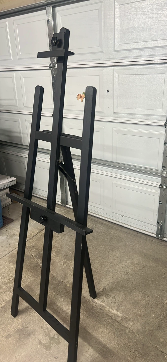 Black Wooden Art Easel - photo 3