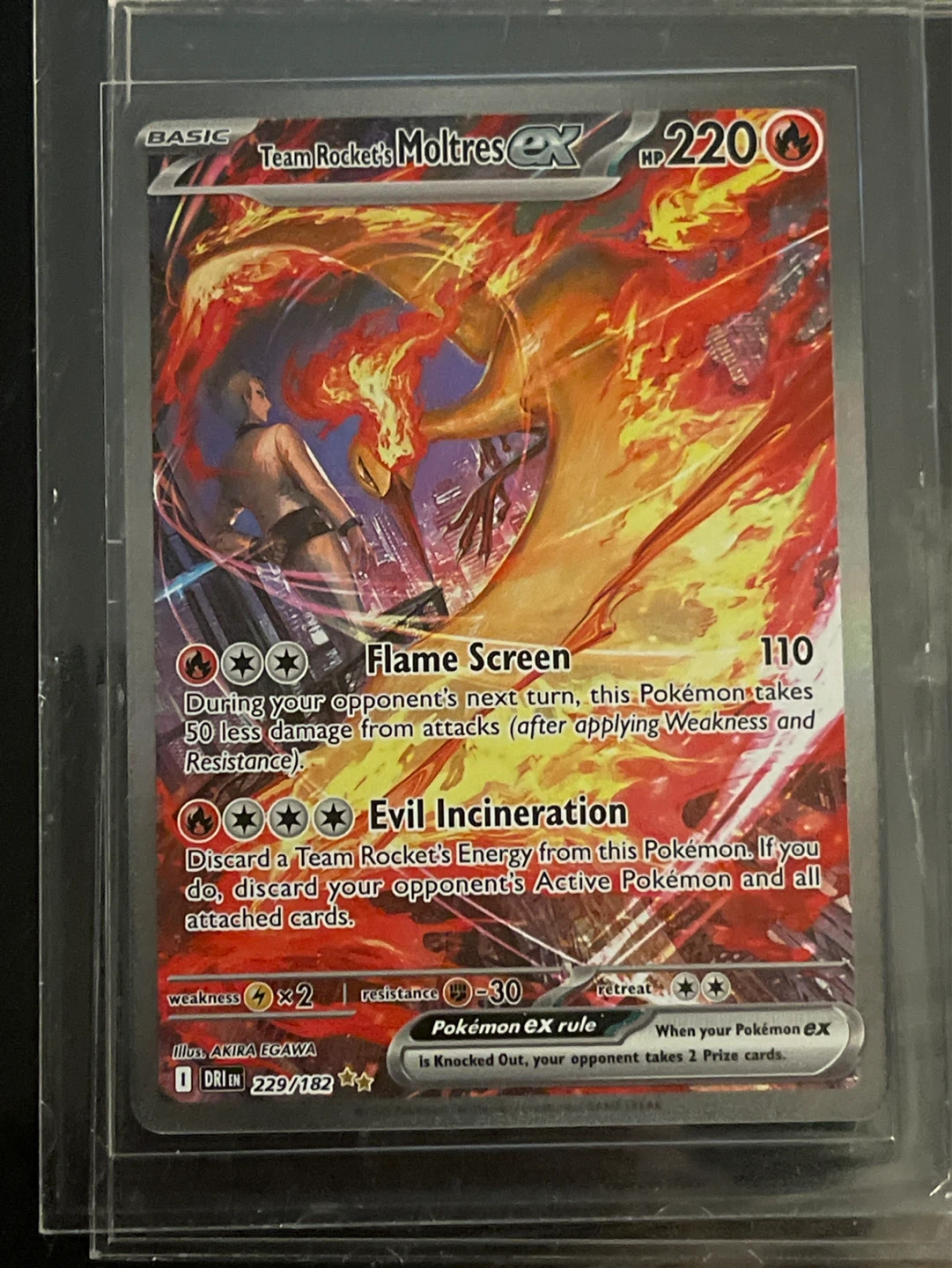 Team Rocket's Moltres EX Pokemon Card