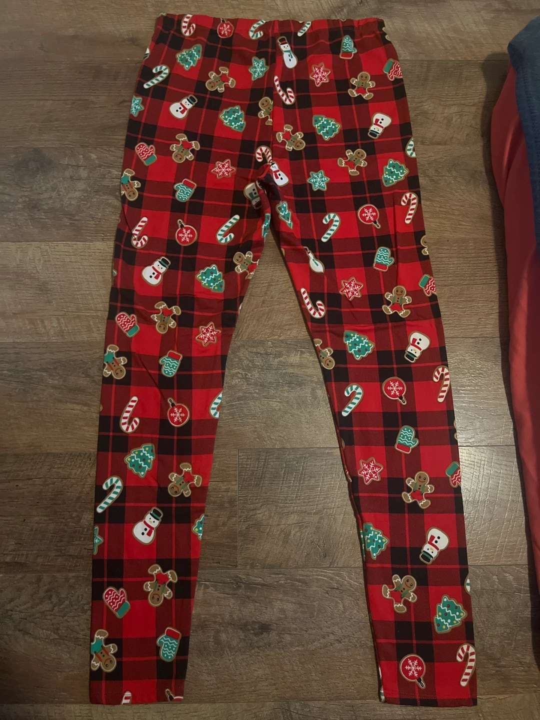 Women's Christmas Plaid Leggings Size Medium - photo 2