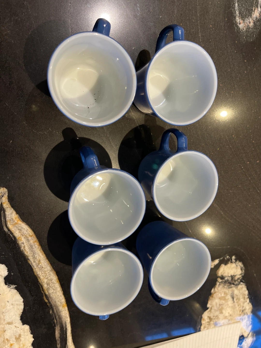 Vintage Pyrex Blue coffee Mugs - Set of 6 - photo 2