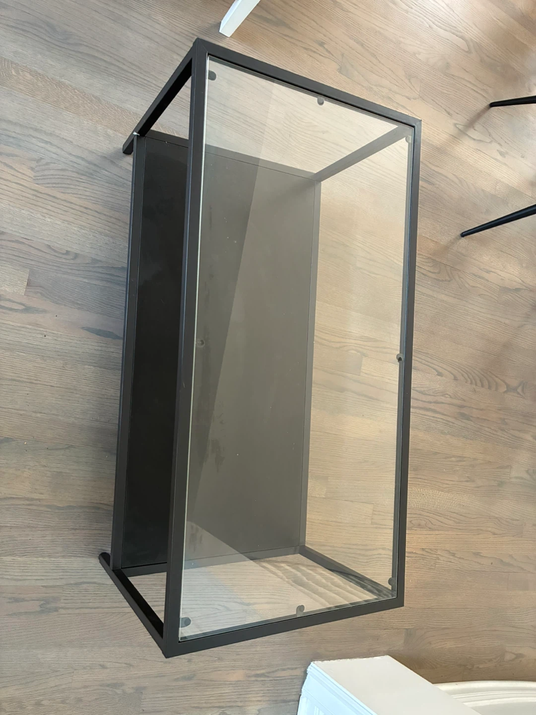 Glass Top Coffee Table with Shelf - photo 2