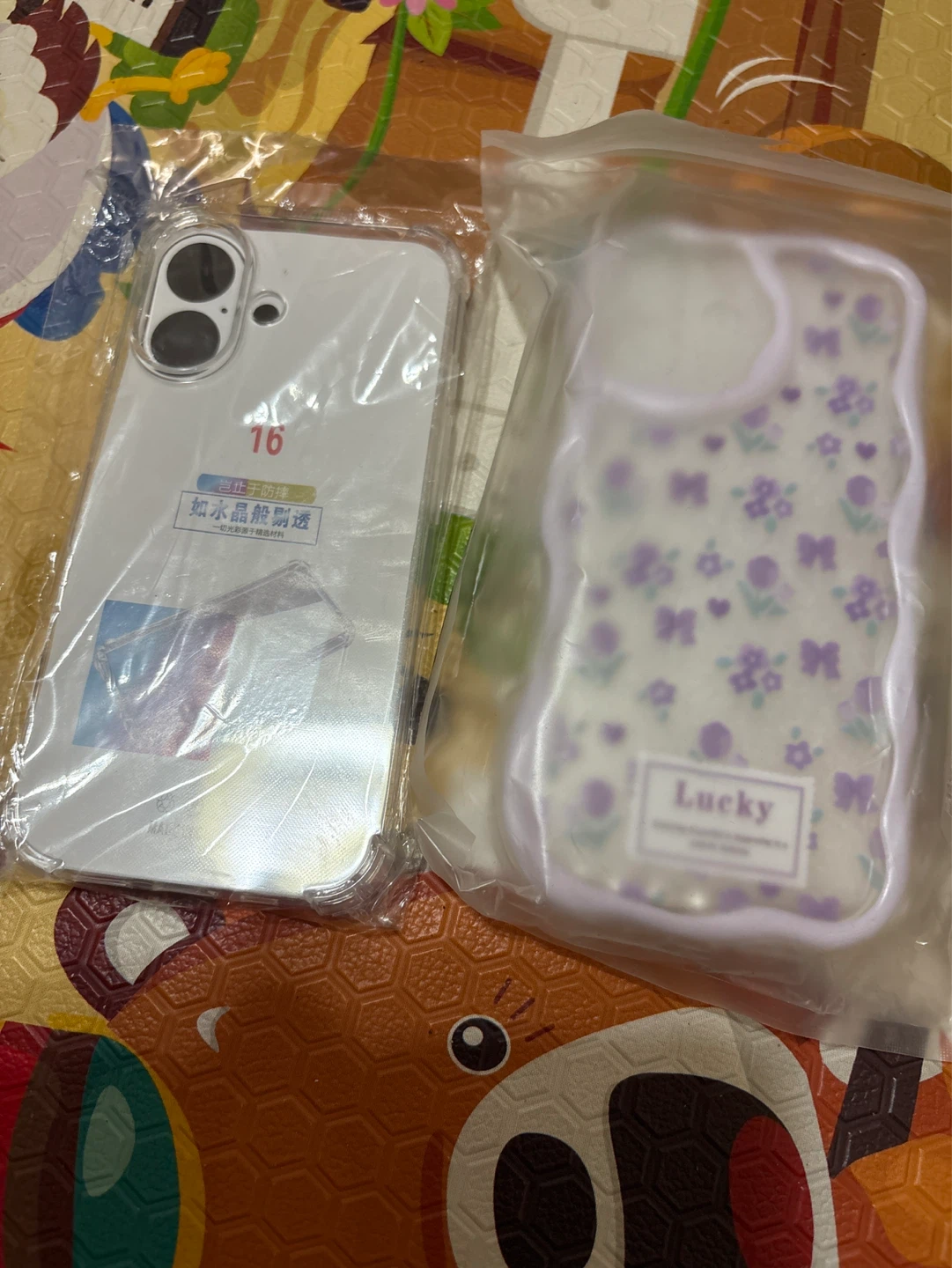 iPhone 16 Clear Case and Floral Design Case