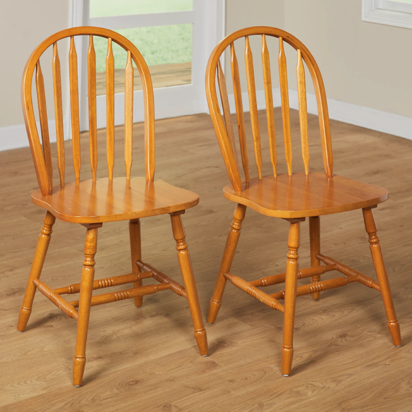 Red Barrel Studio Tolman Side Chairs (Set of 2) - Oak - photo 2