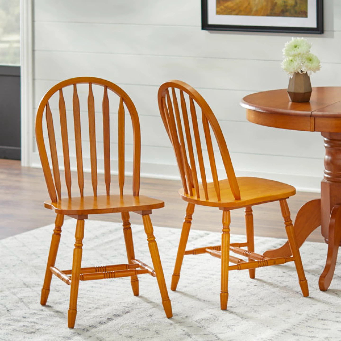 Red Barrel Studio Tolman Side Chairs (Set of 2) - Oak - photo 3